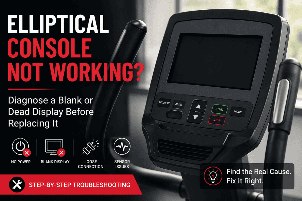 Elliptical console not working