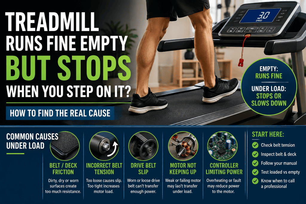 Treadmill Belt Stops When You Step On It