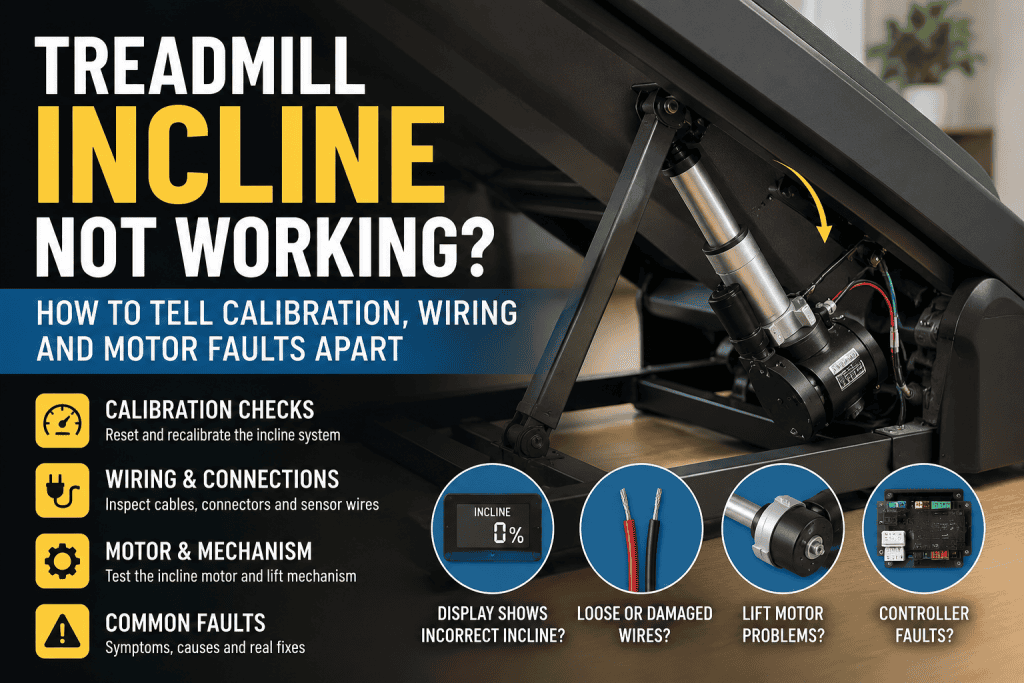 treadmill incline not working
