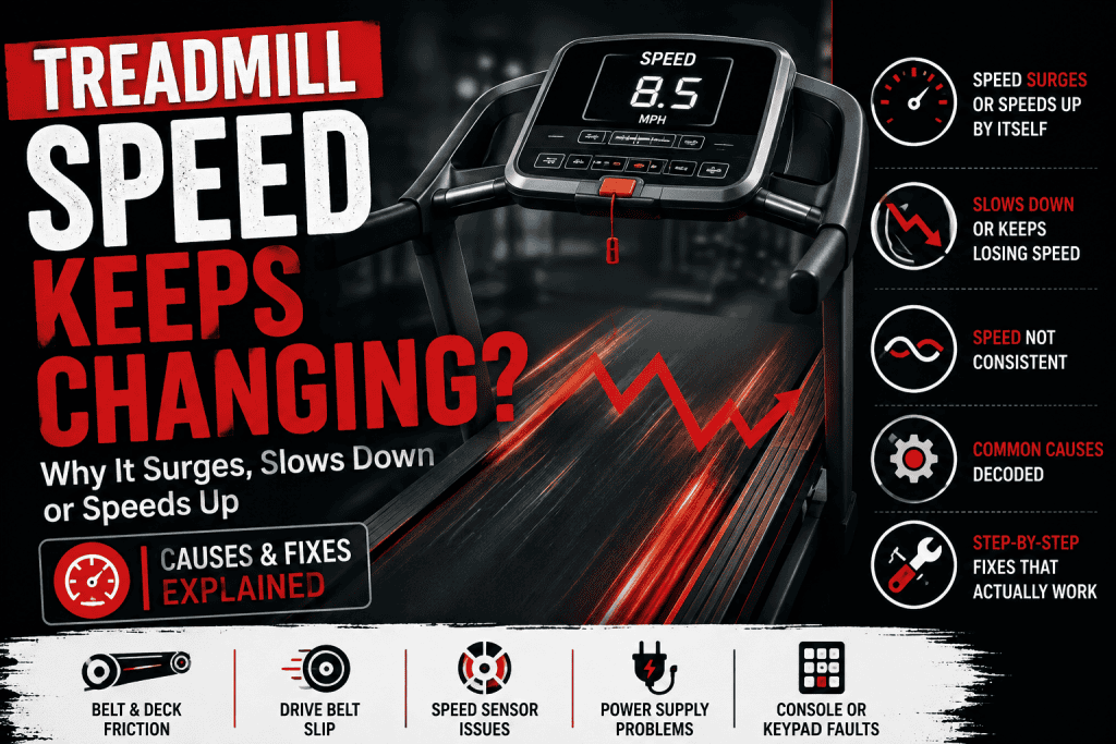 treadmill speed keeps changing