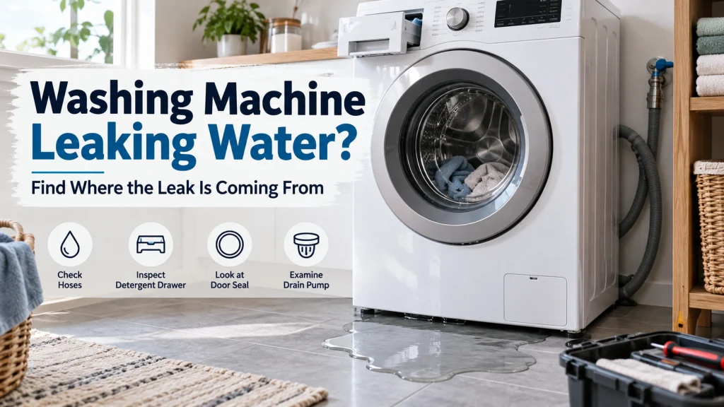 Washing machine leaking water