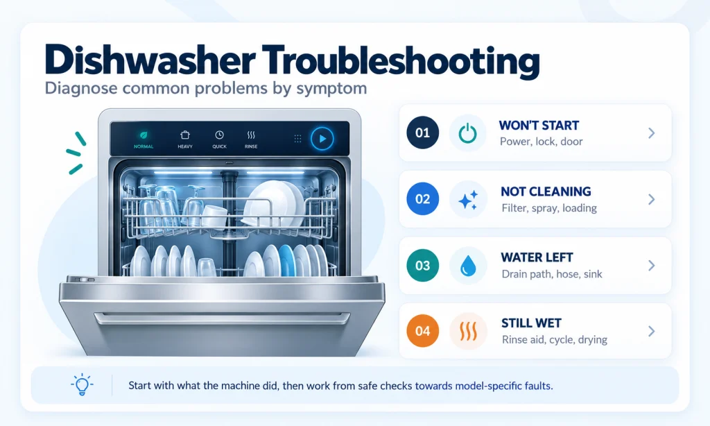 dishwasher troubleshooting