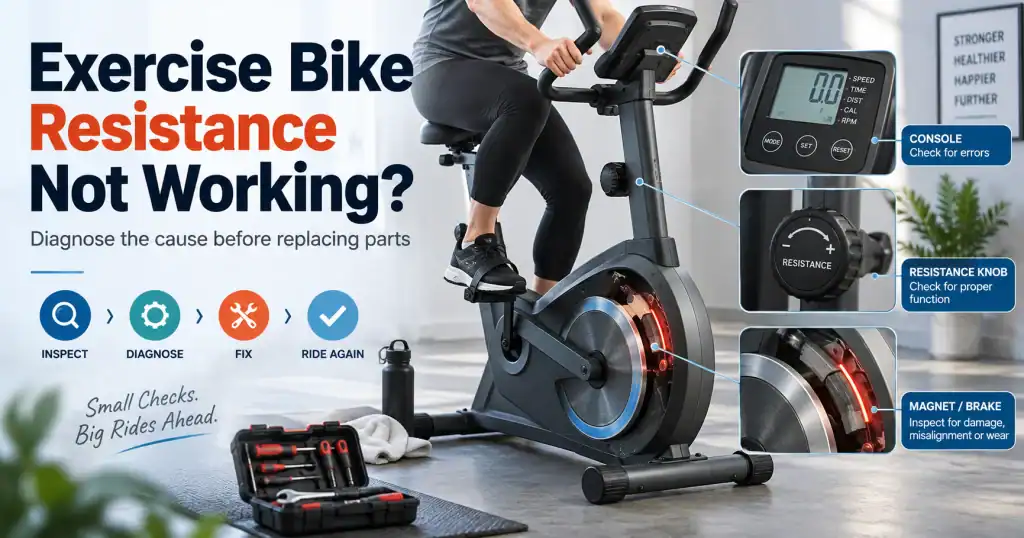 exercise bike resistance not working