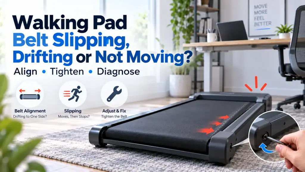 walking pad belt slipping