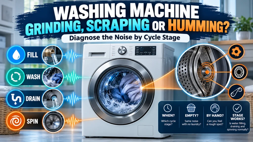 washing machine grinding noise