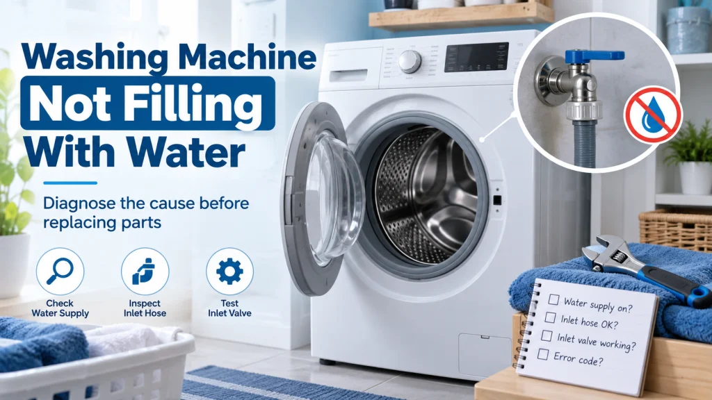 washing machine not filling with water