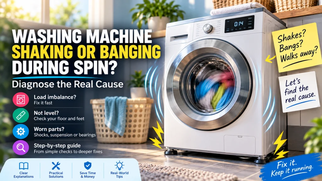 washing machine shaking during spin
